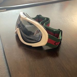 White Gucci ski goggles
